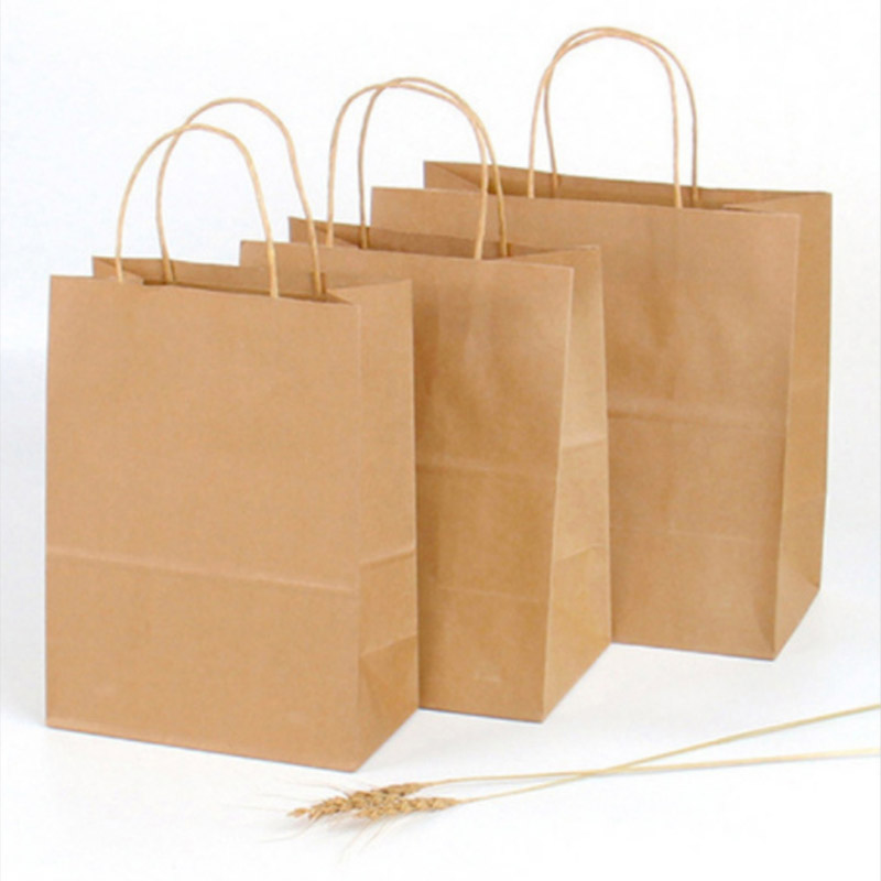 Brown Kraft Paper Bag with Handle
