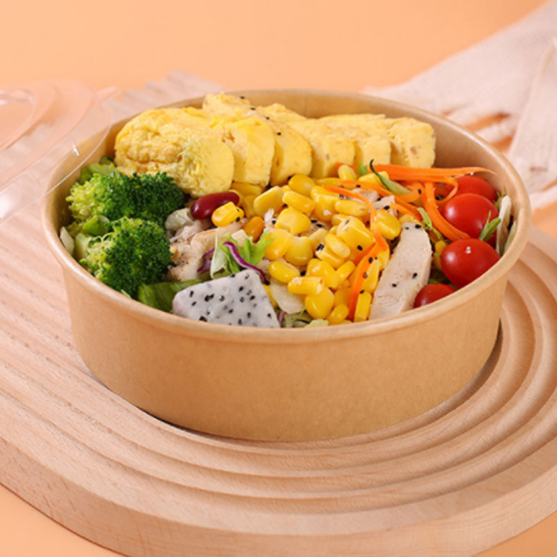 Biodegradable Kraft Salad Paper Bowl